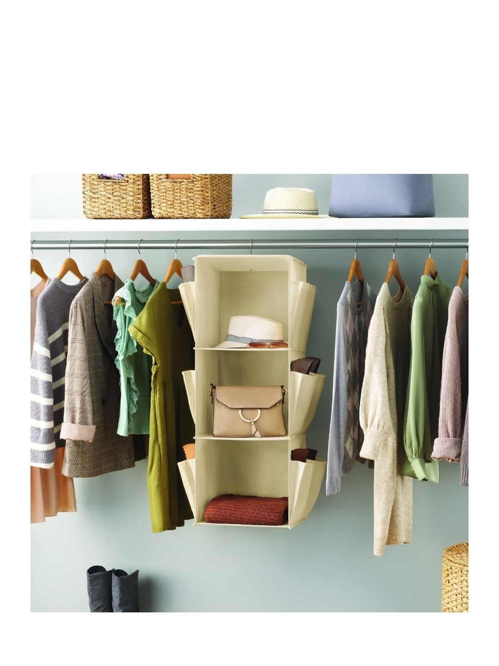 Sonoma Goods For Life Hanging Swivel Closet Organizer